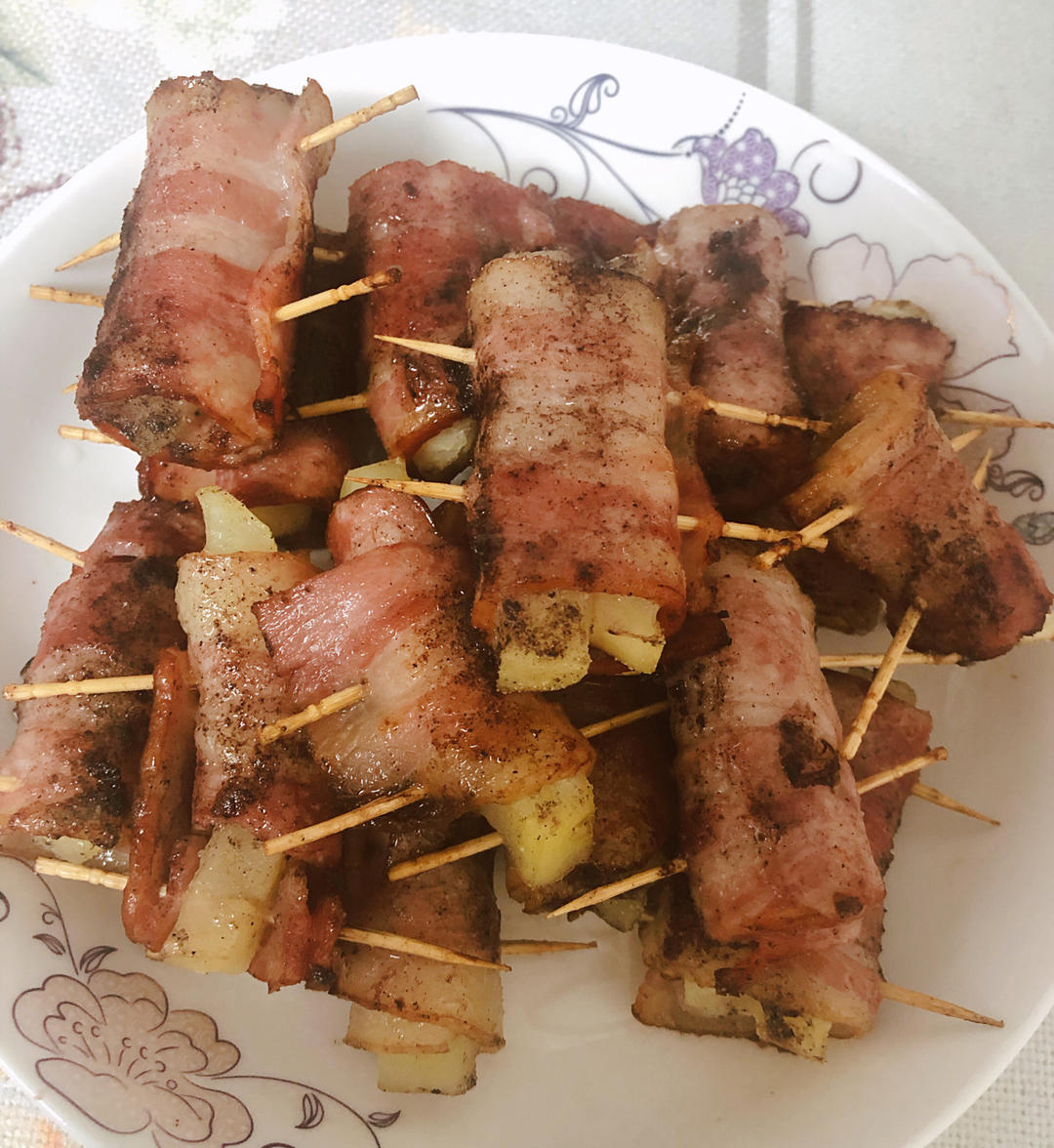 培根卷土豆条