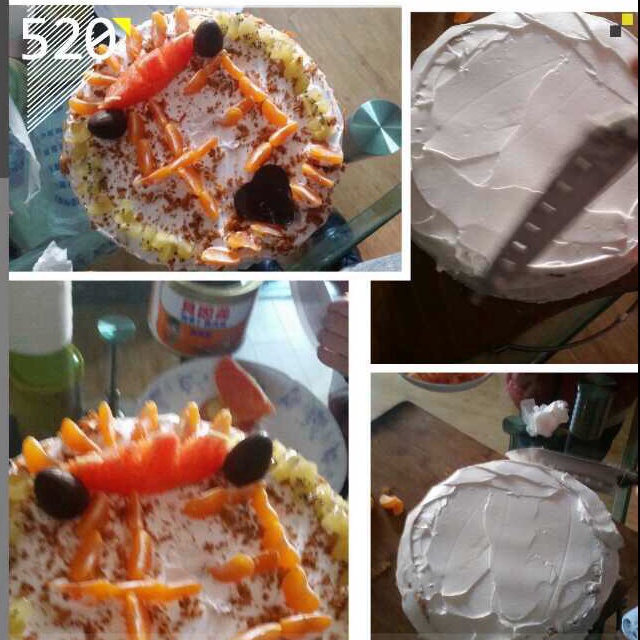 貌美如花--裱花水果奶油生日蛋糕