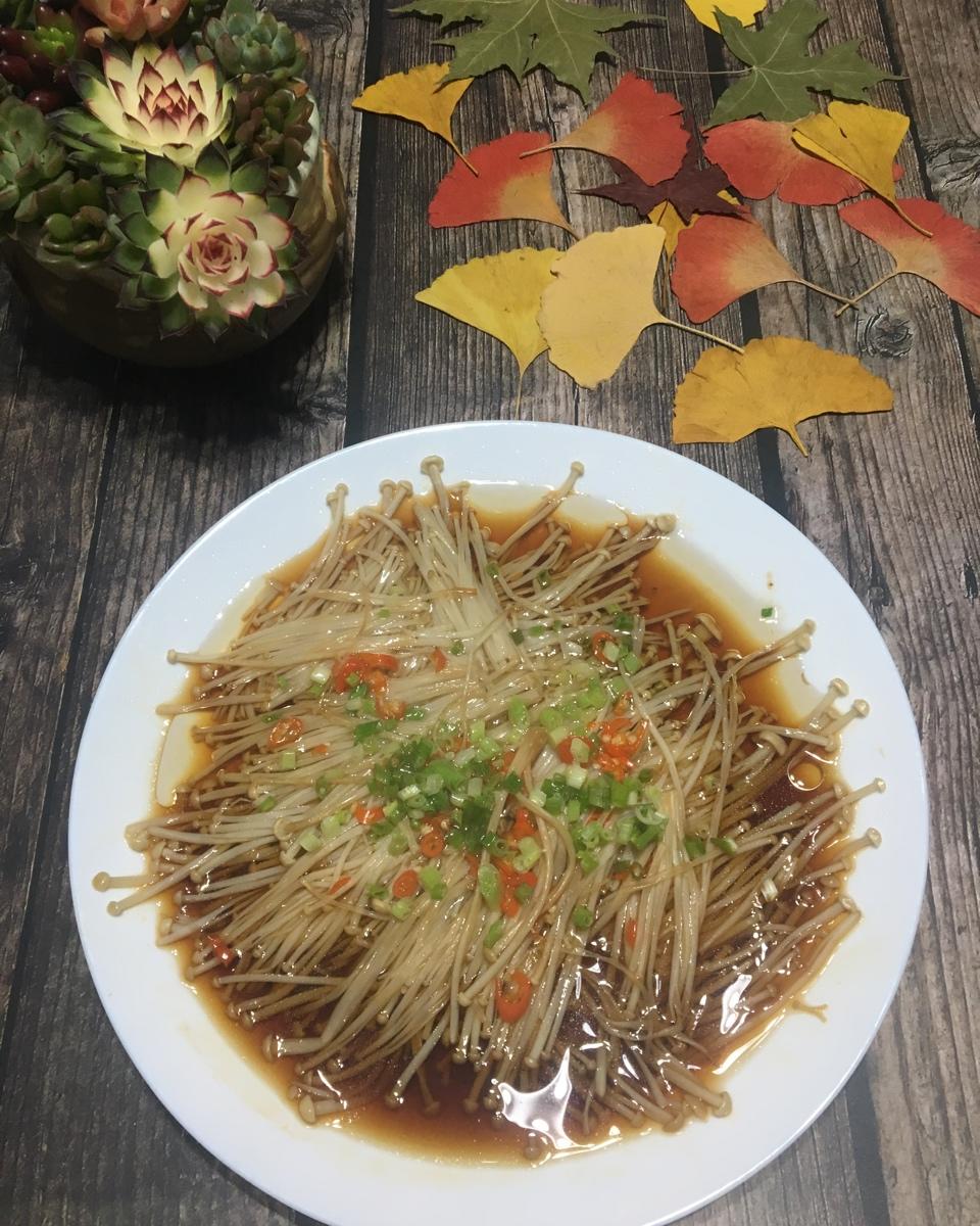 油泼金针菇