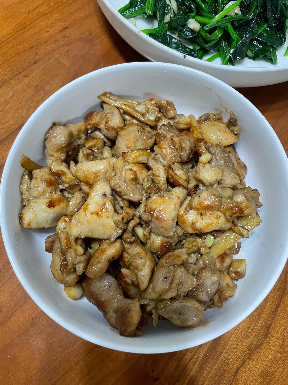 蒜香煎鸡腿肉