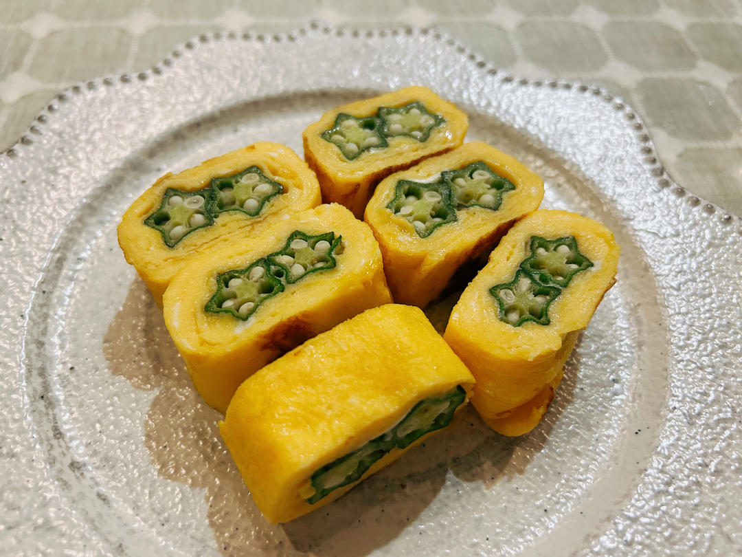 秋葵厚蛋烧