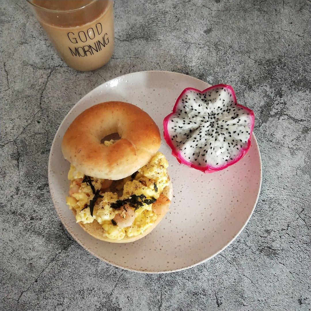 和风海苔虾滑蛋三明治【健康一手握】