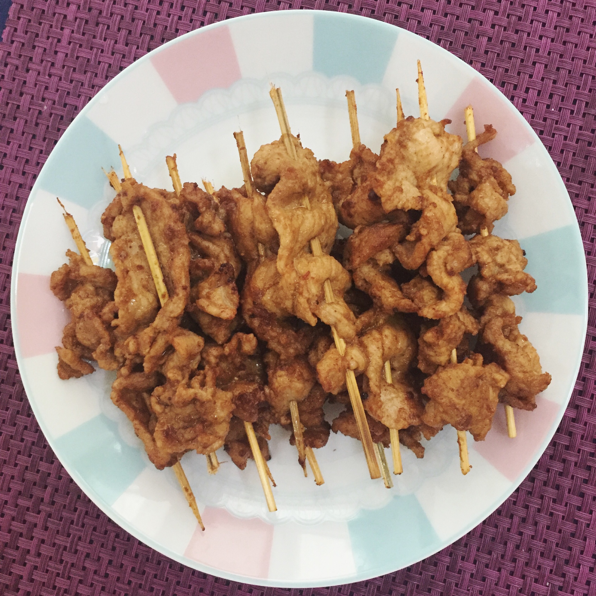 来自厦门超好吃的沙茶肉串