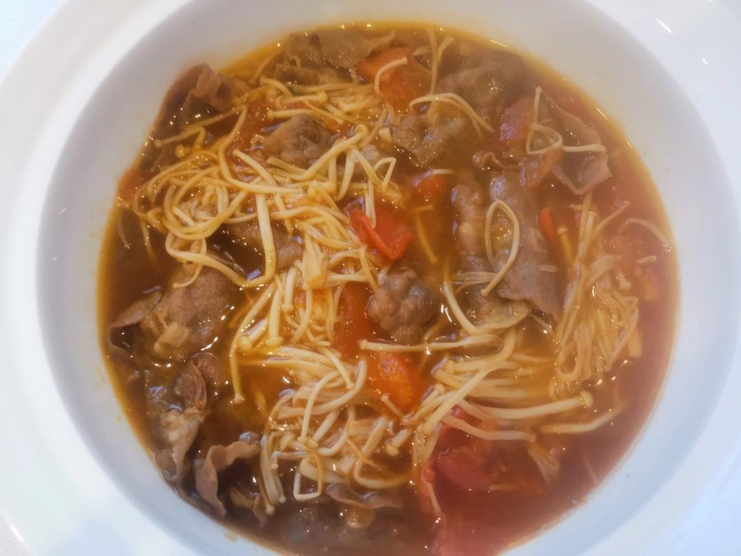 番茄肥牛金针菇