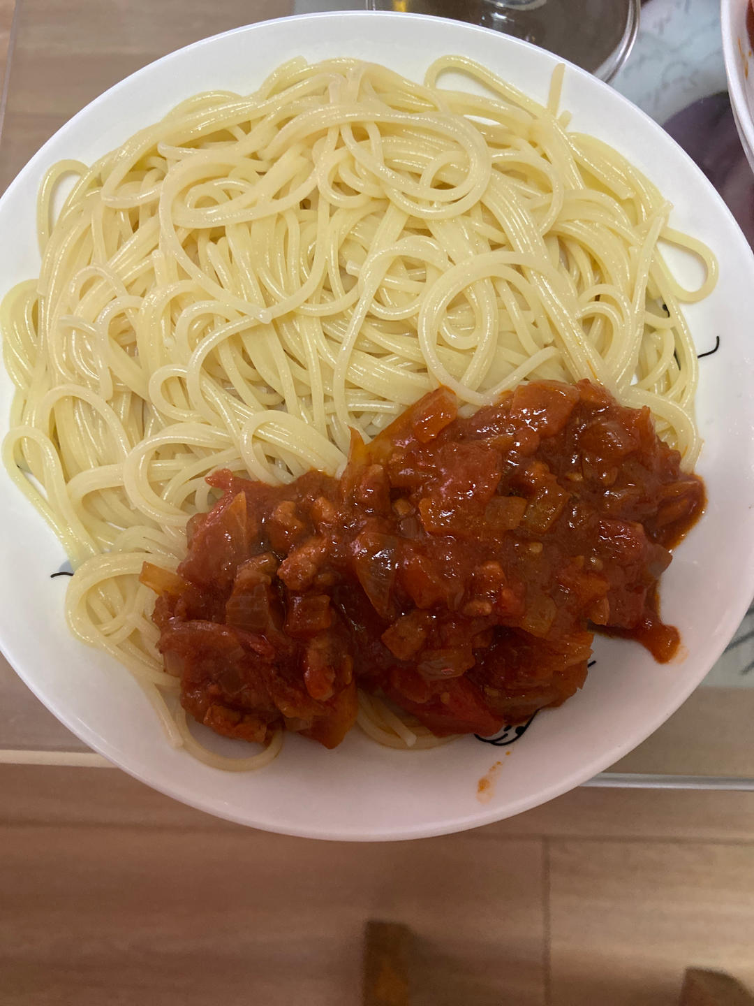 （完胜必胜客的）番茄肉酱意大利面～