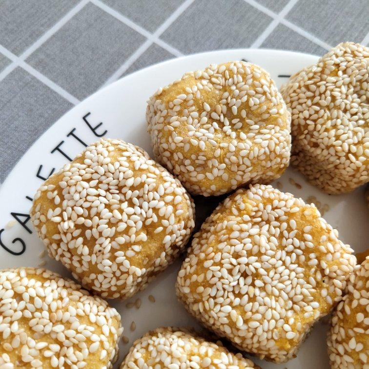 红薯糯米团子~不放水不用油