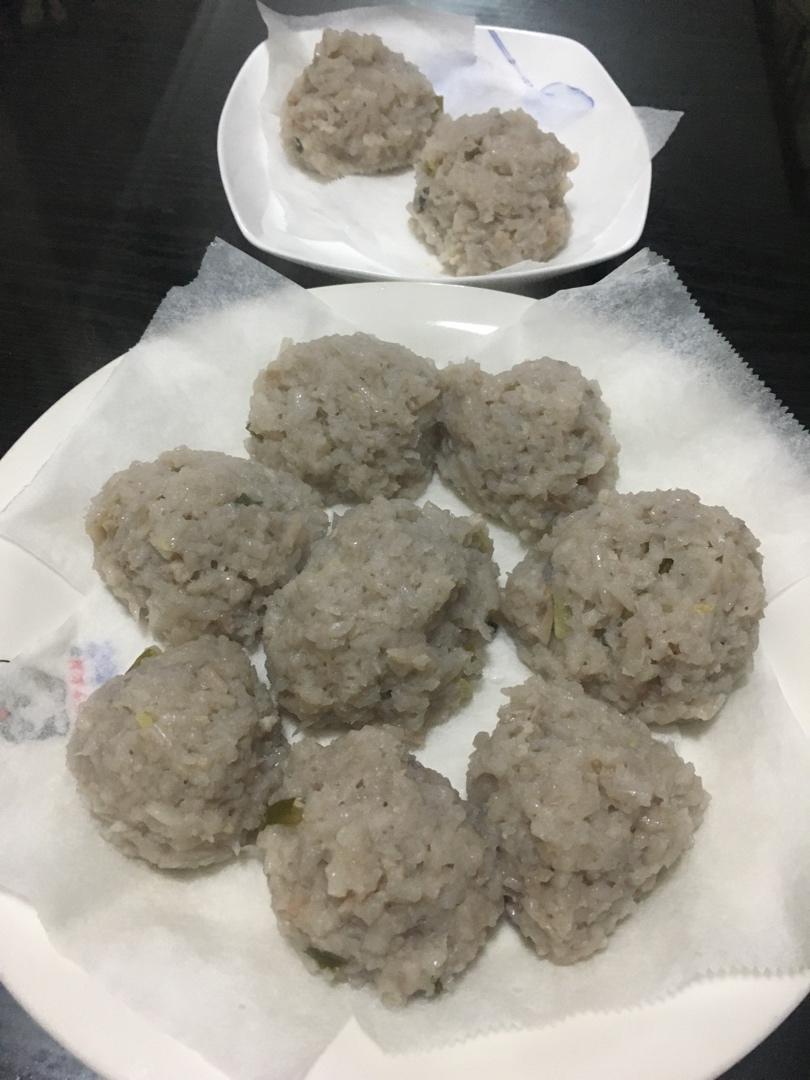清香蒸藕丸子