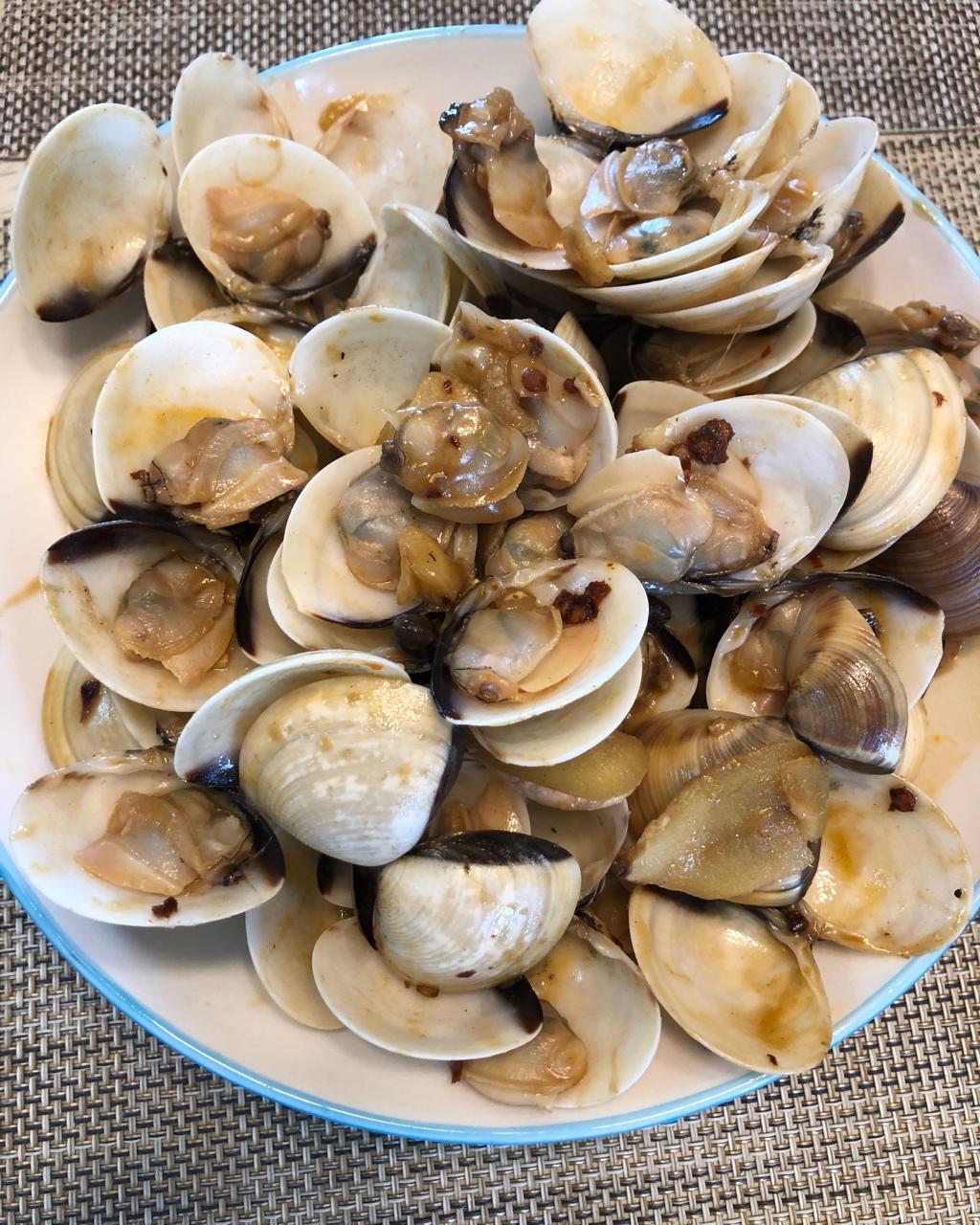 翎若纭棠做的爆炒白贝