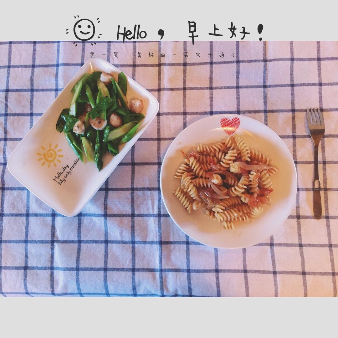 番茄肉酱意大利面