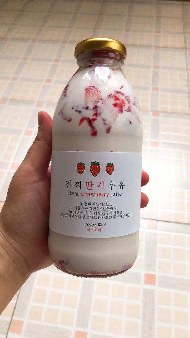 网红草莓鲜牛乳｜草莓牛奶