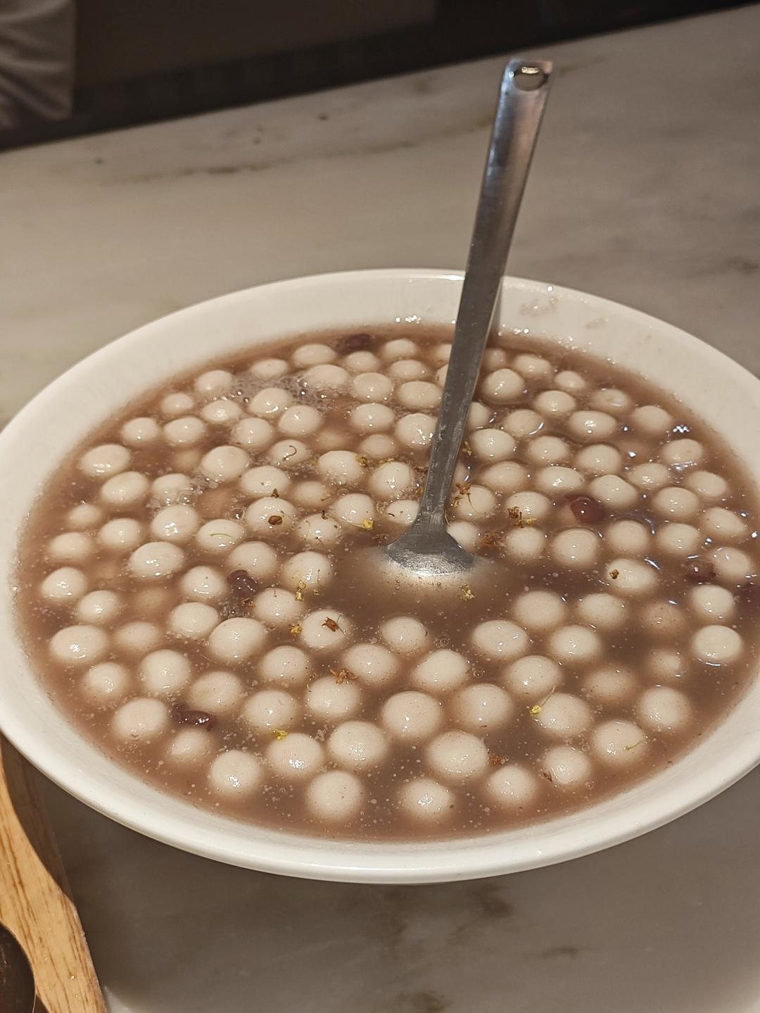酒酿赤豆元宵