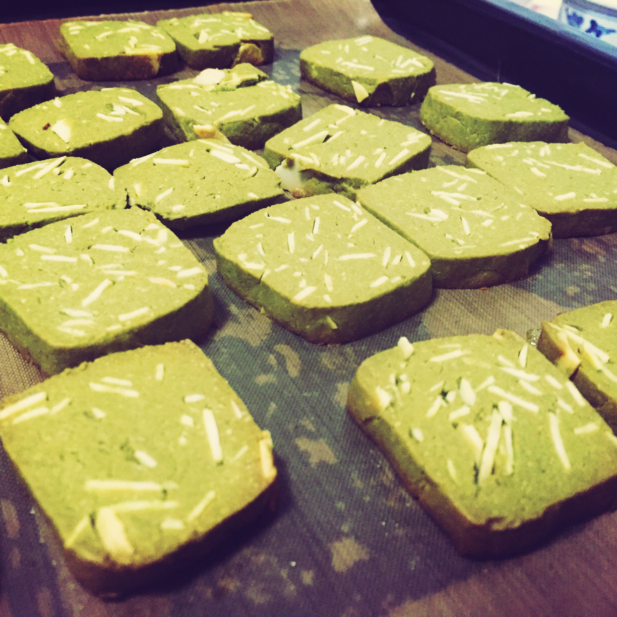 抹茶杏仁饼干