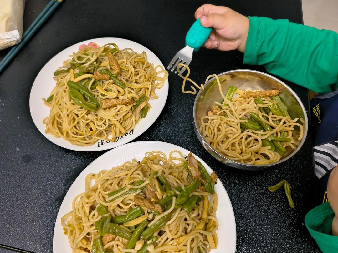 地道老北京扁豆焖面 豆角焖面 太好吃小心吃撑哦