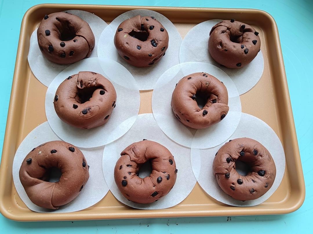 巧克力栗子贝果