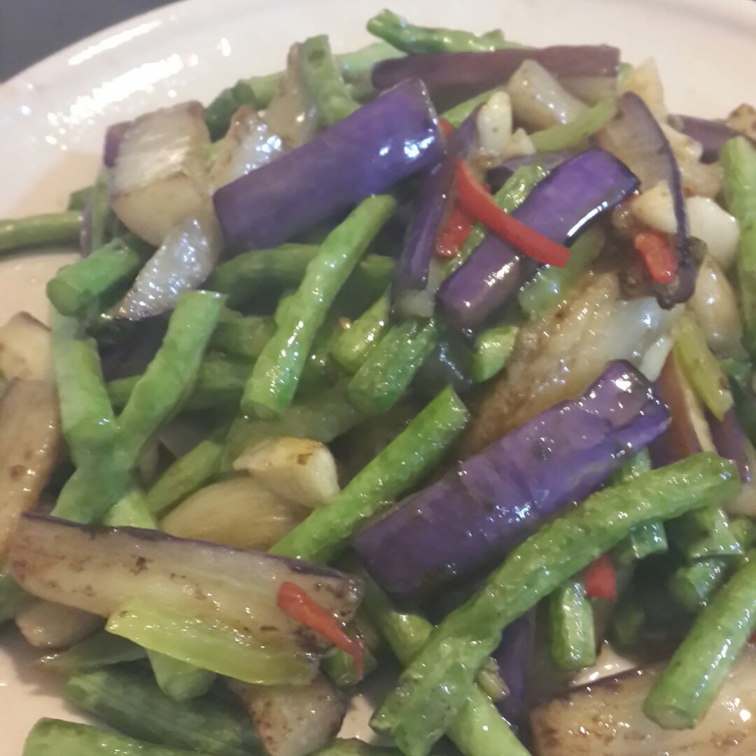 茄子烧豆角