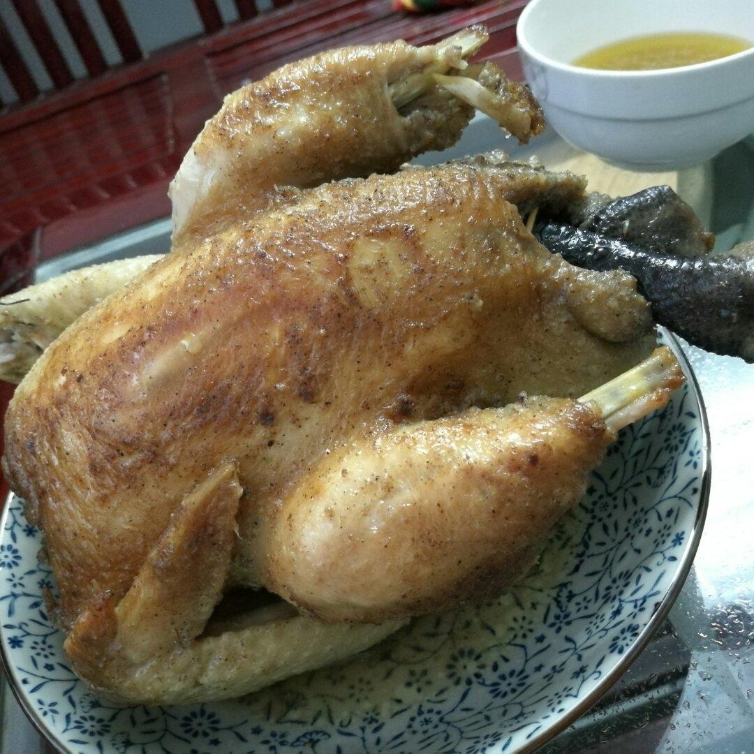电饭锅简易版：盐焗手撕鸡