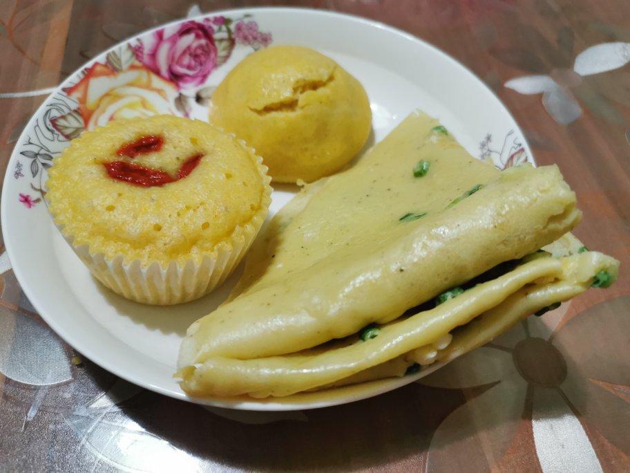 快手鸡蛋饼～～十分钟早餐！