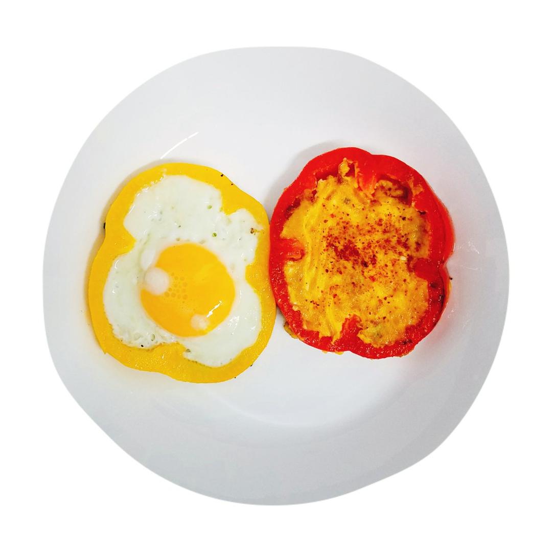 彩椒圈太阳花煎蛋
