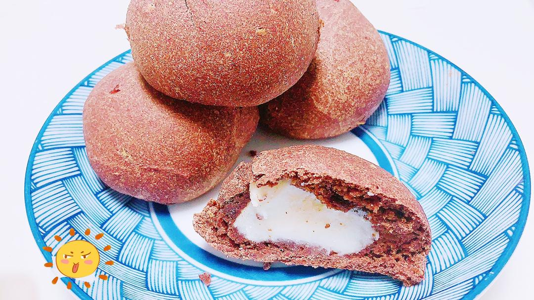 低脂无油无糖全麦麻薯面包