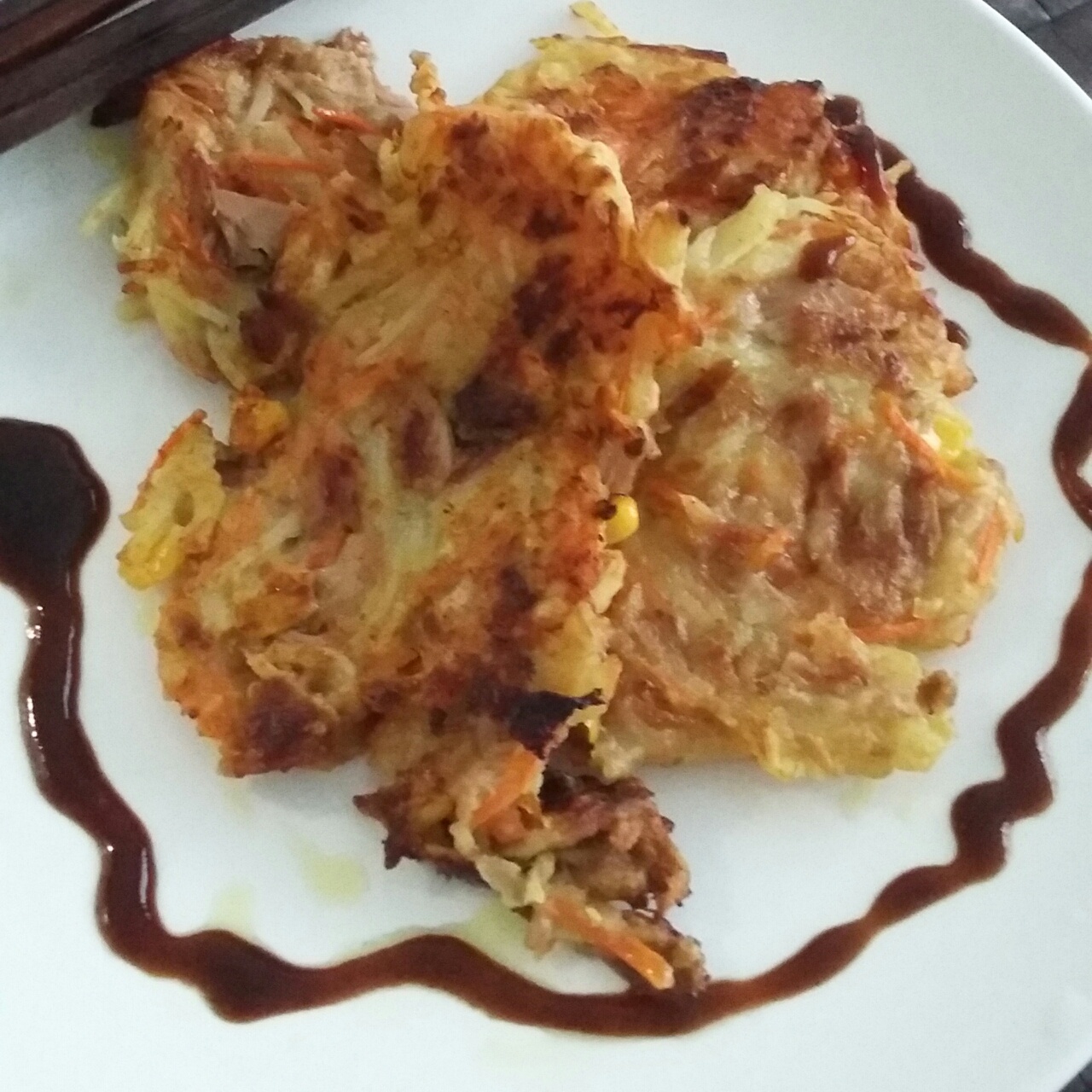 土豆胡萝卜丝煎饼
