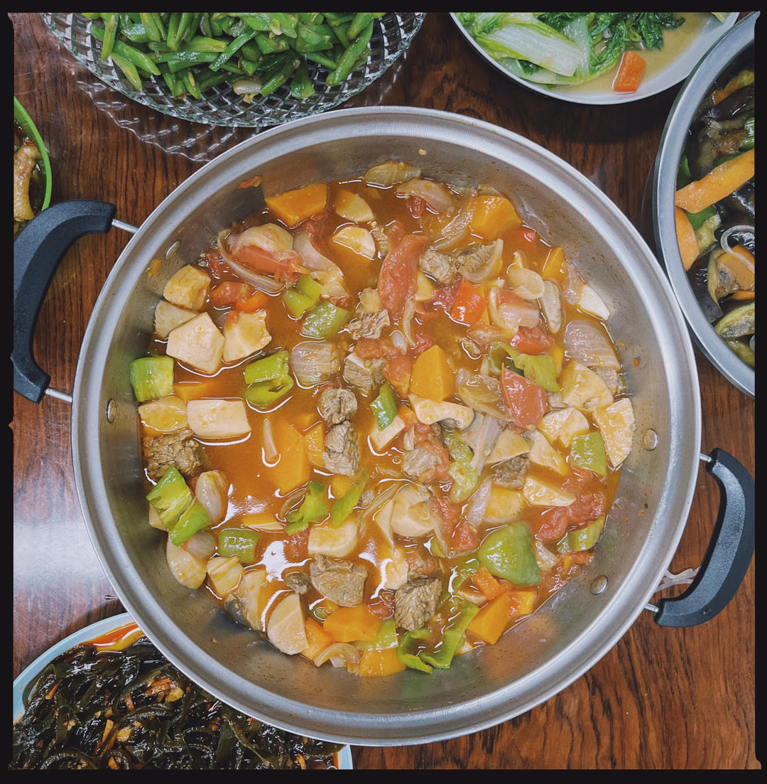 番茄蘑菇炖牛肉