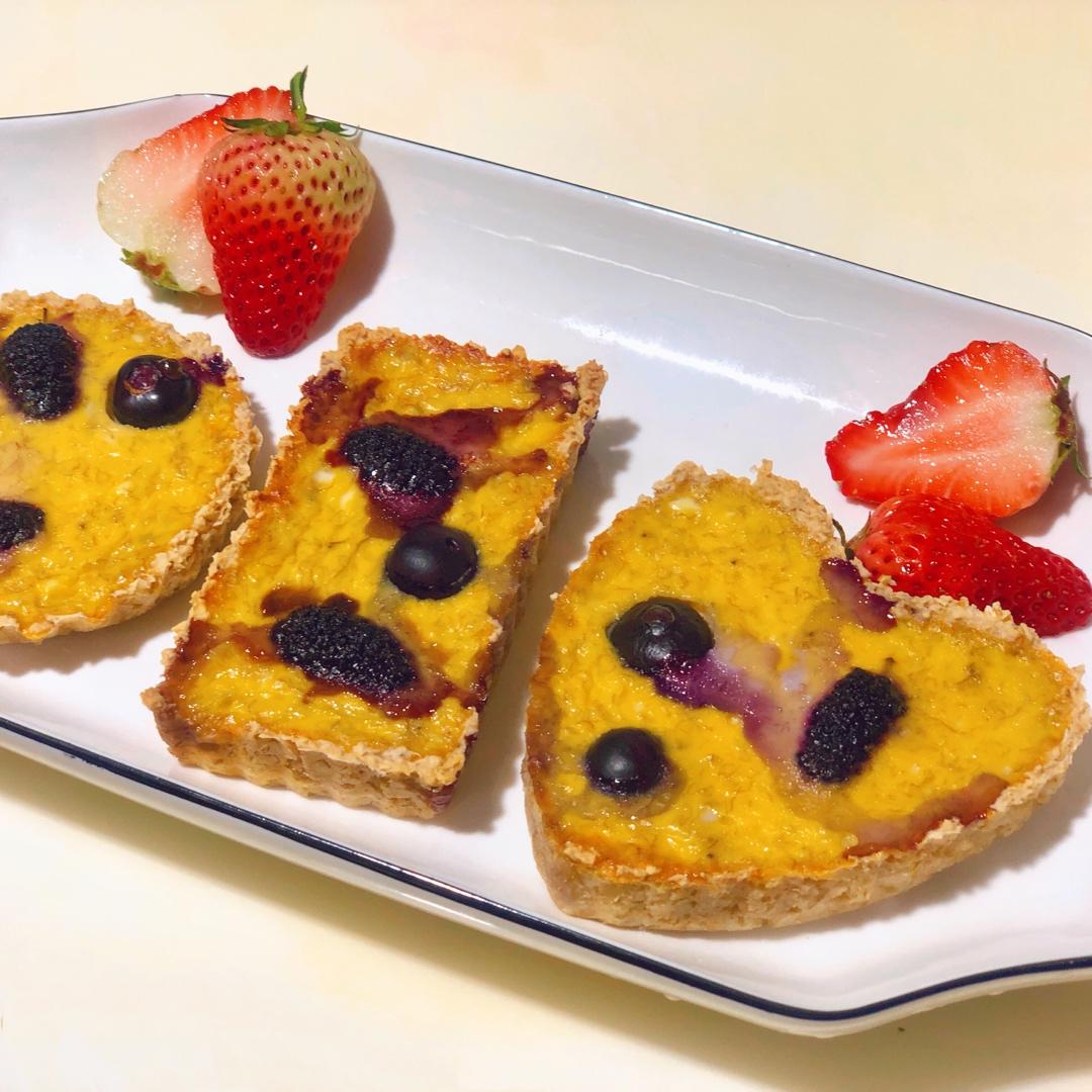 蓝莓香蕉燕麦塔