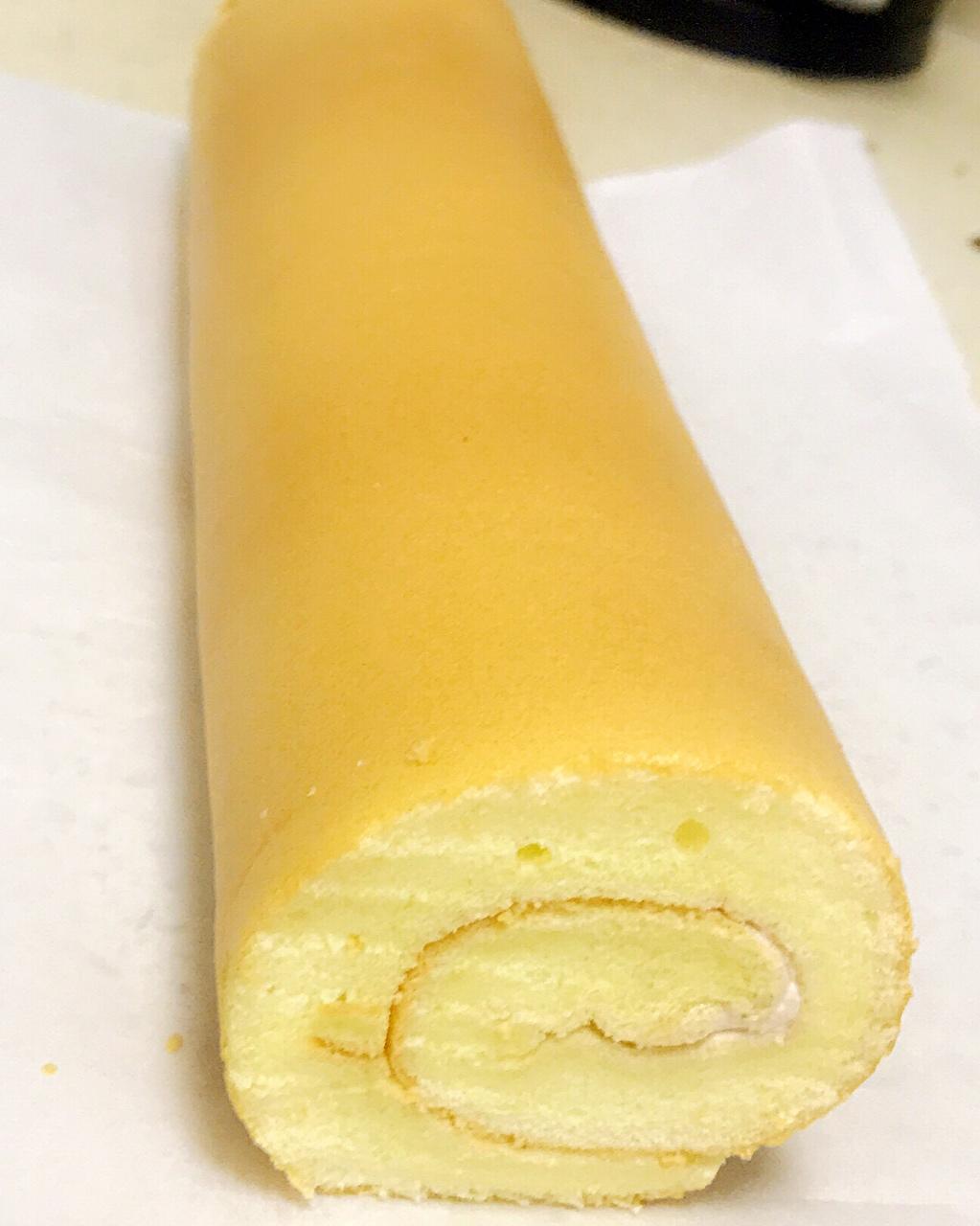 吧唧豆做的原味蛋糕卷