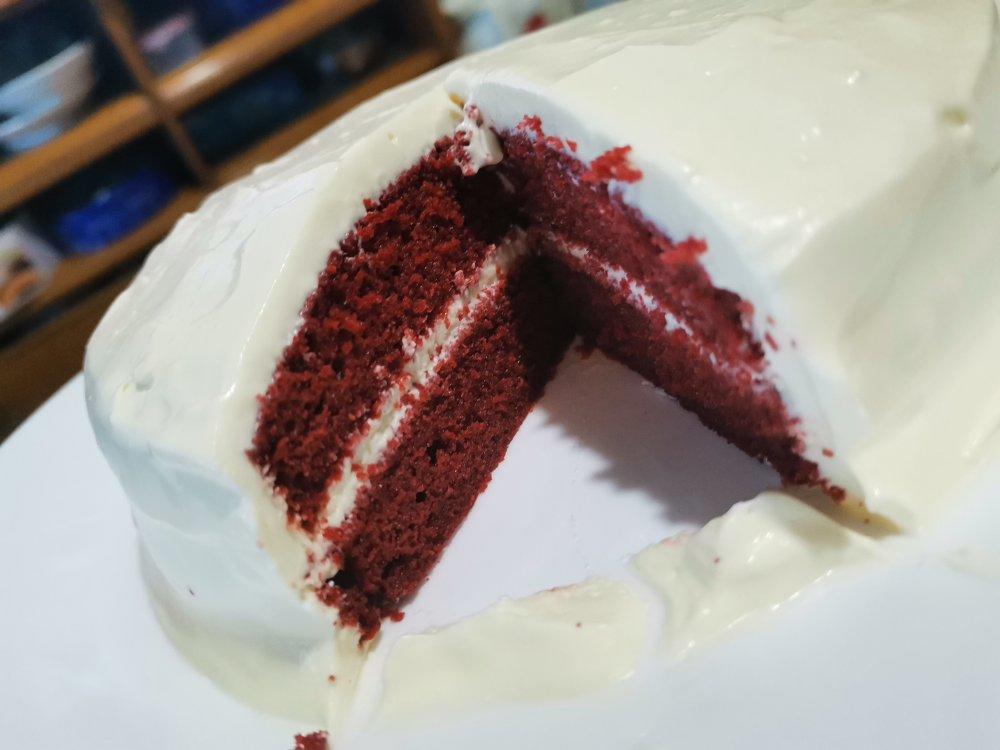 快手版超湿润红丝绒蛋糕（the best moist red velvet cake）