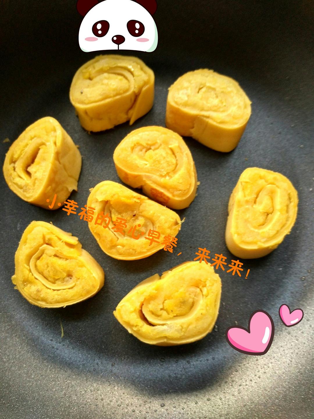 紫薯蛋卷