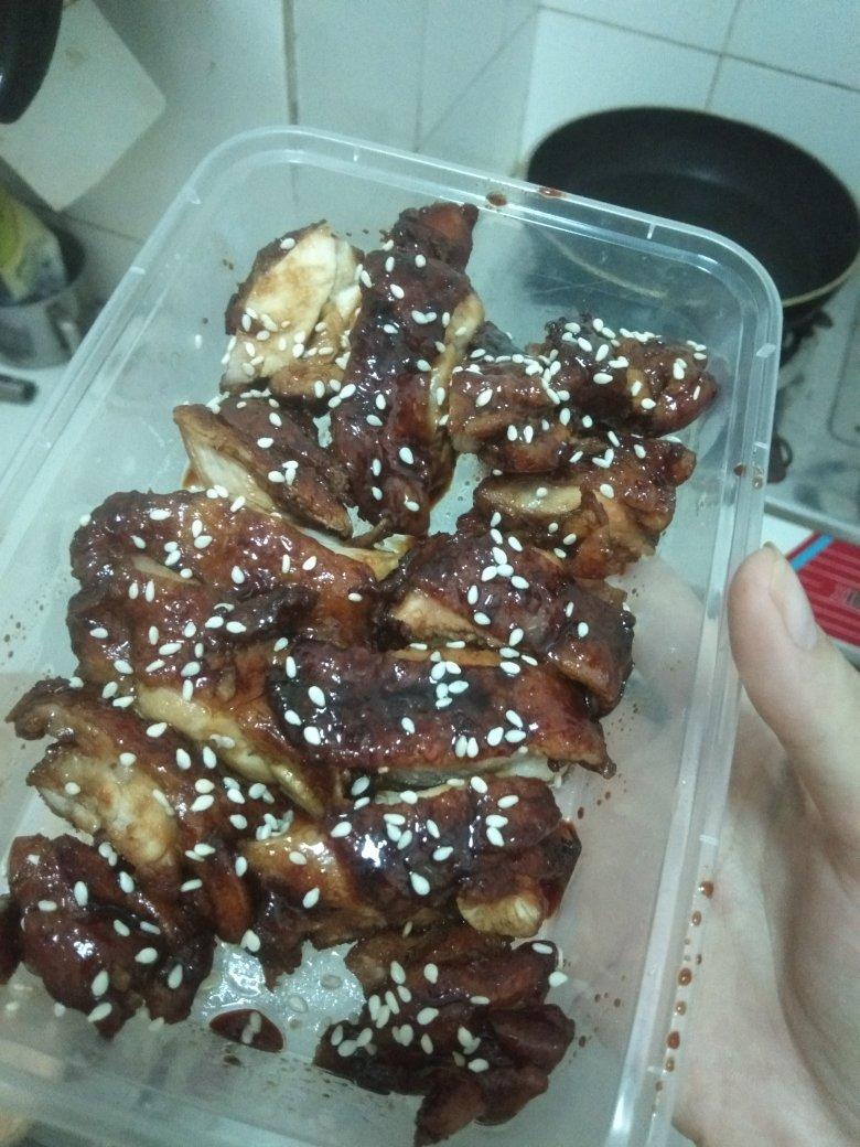 不放一滴油的照烧鸡腿饭