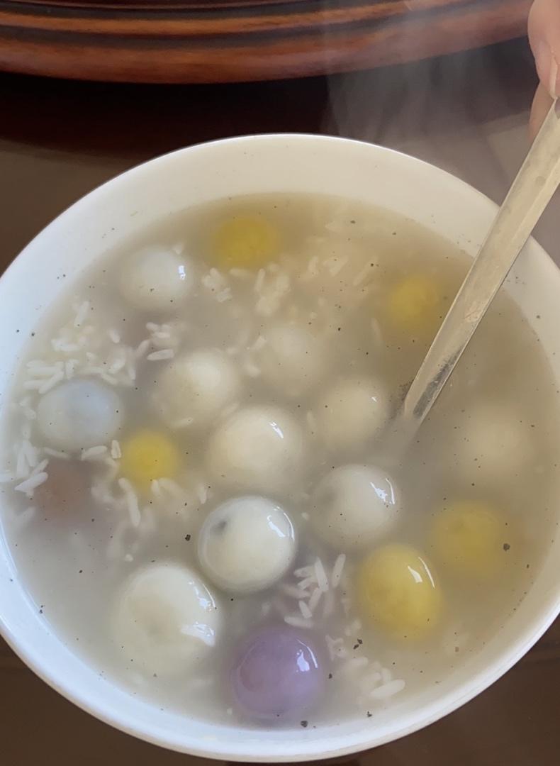 甜酒酿桂花糯米小丸子