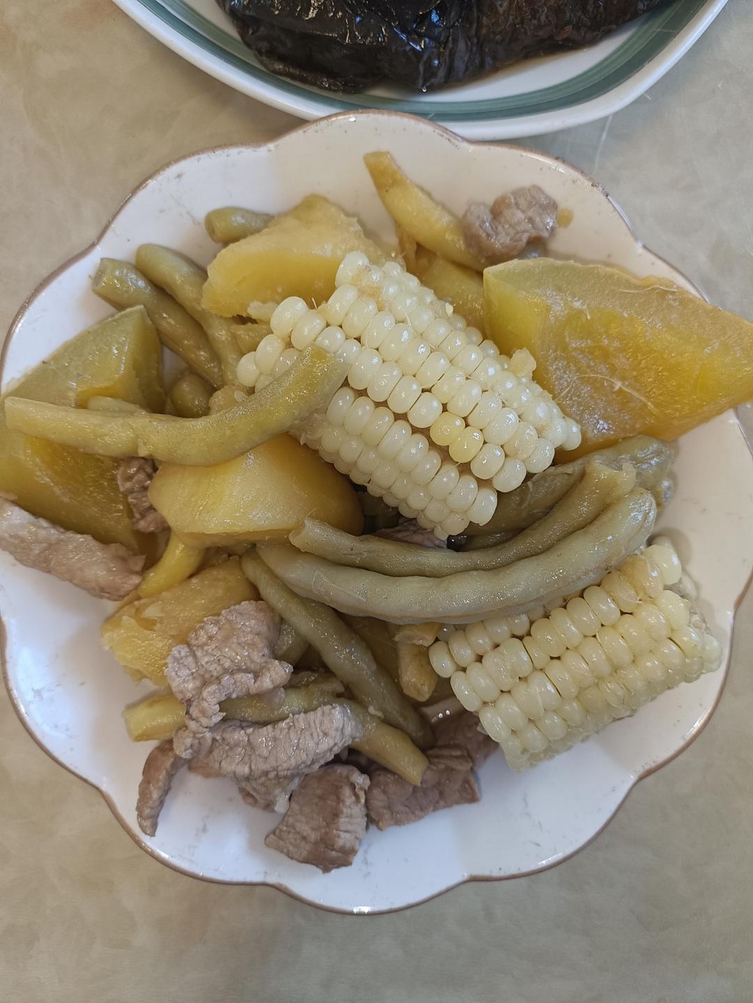 豆角烧茄子