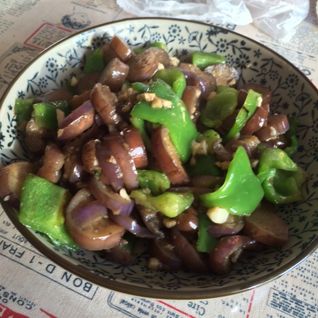 蚝油青椒茄子