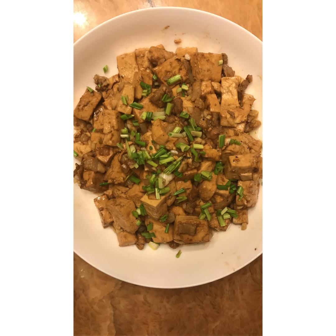 蒜香肉末烧豆腐