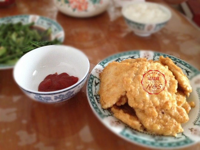 香煎小鸡肉饼