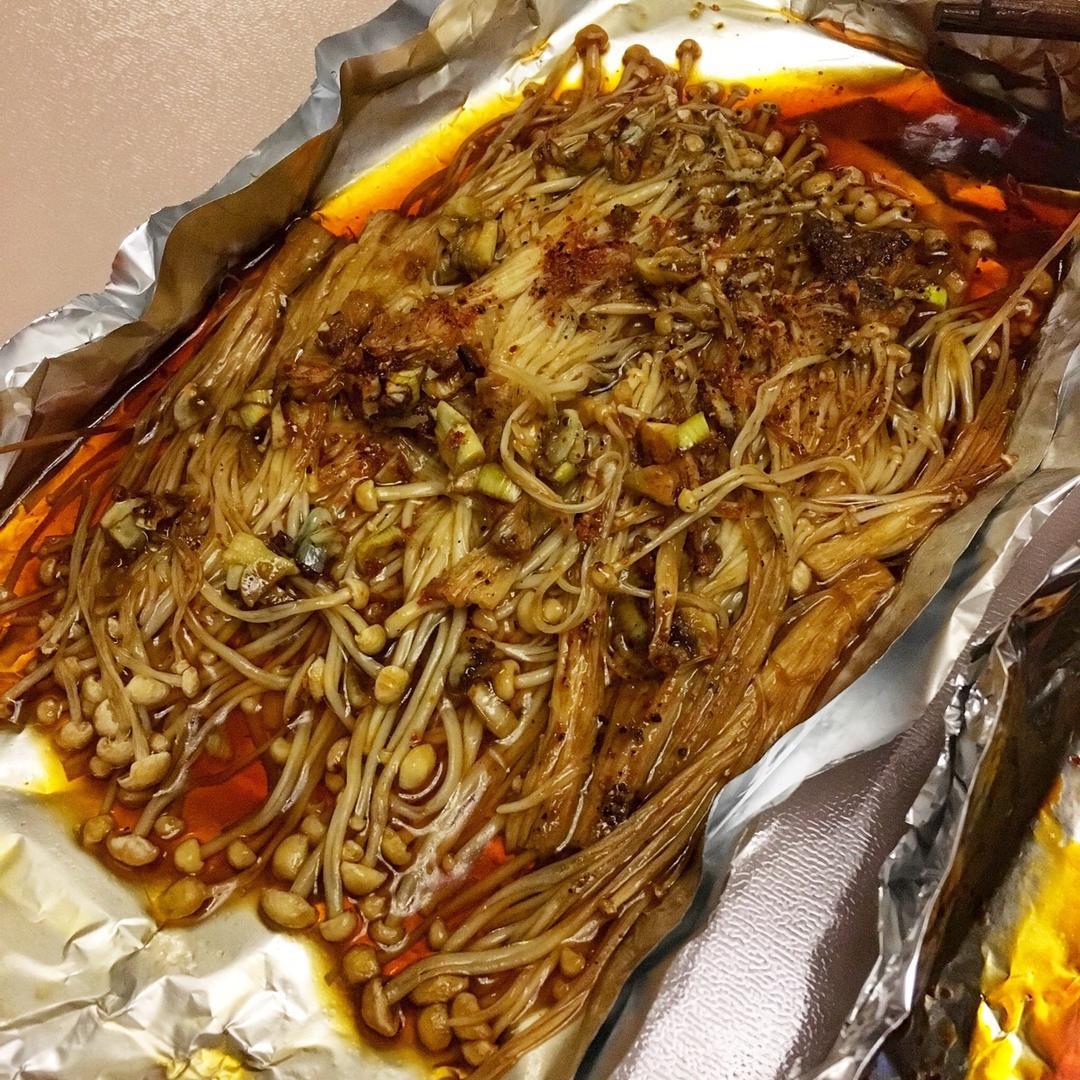蒜蓉烤金针菇（烤箱版）