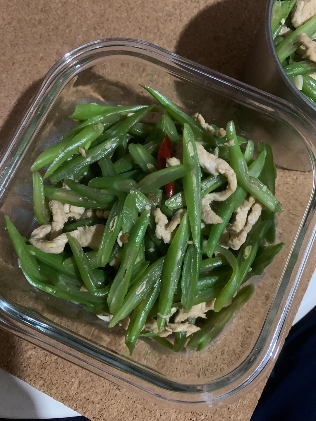 四季豆炒肉丝