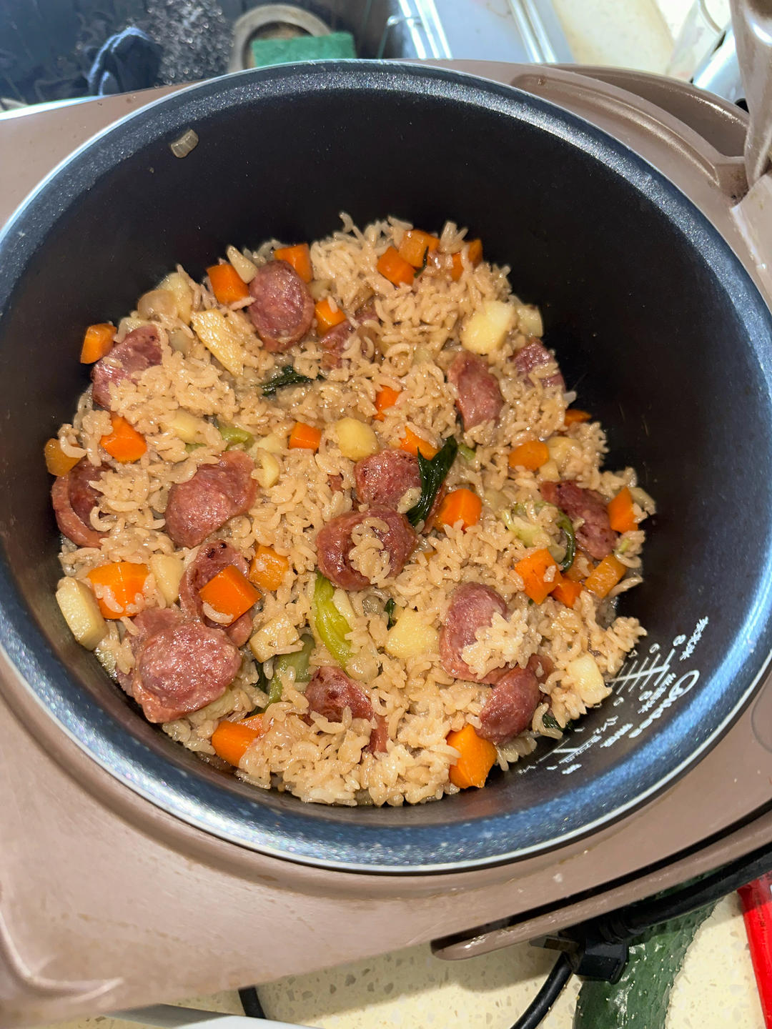 腊肠煲仔饭（电饭锅版）