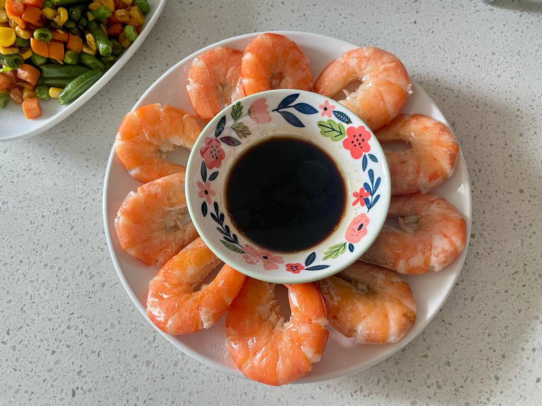 最简单的白灼虾（水煮）盐水基尾虾