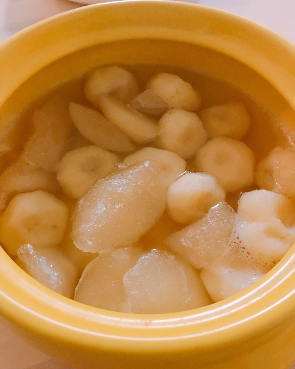 根本不会做饭的是我做的马蹄雪梨清肺汤