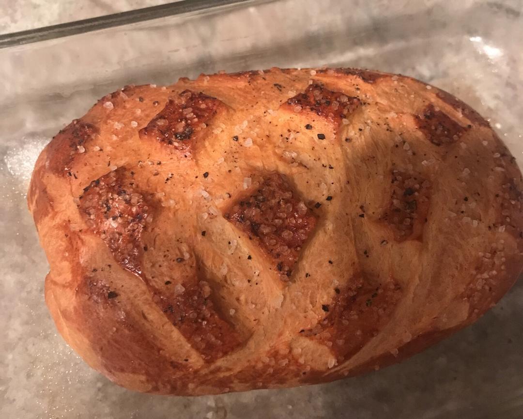 地狱厨房之惠灵顿三文鱼Salmon En Croute+整粒芥末籽酱whole green mustard做法的做法