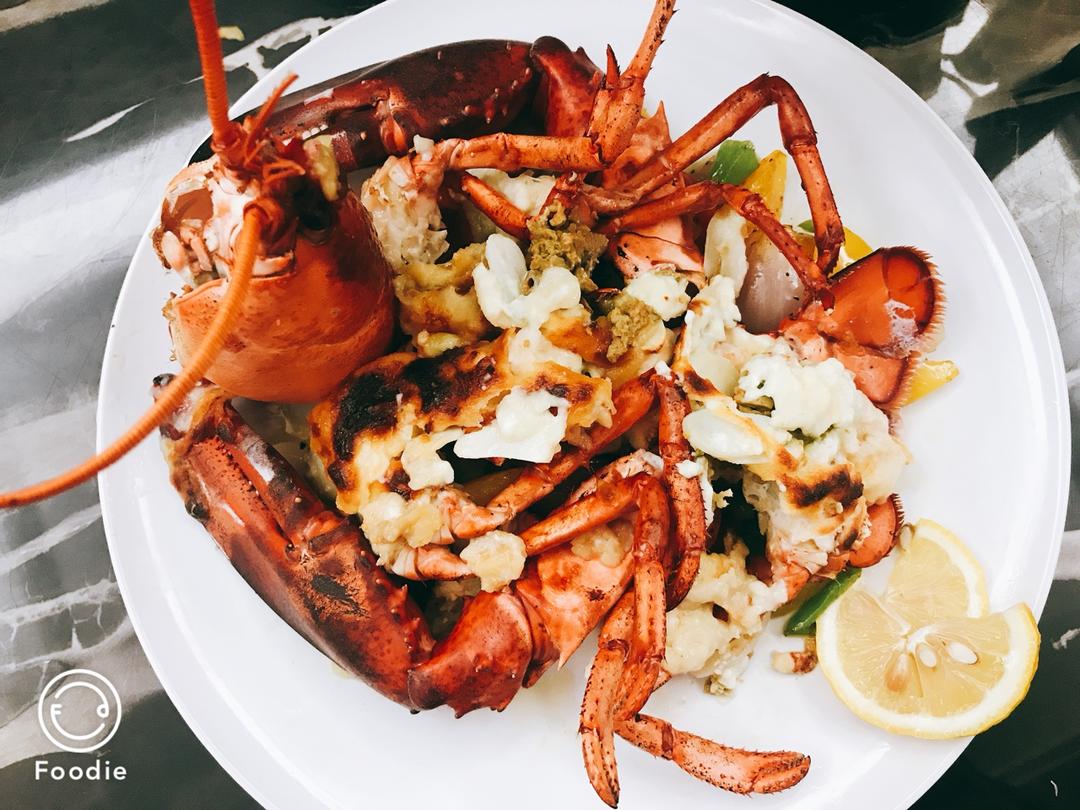 芝士焗龙虾-（简单做法）