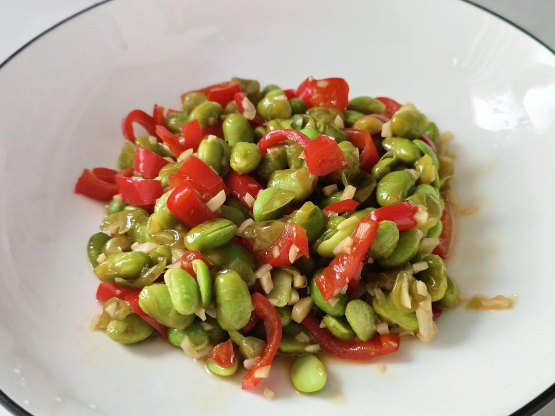 爆炒蒜泥毛豆子超级简单的做法💯好吃