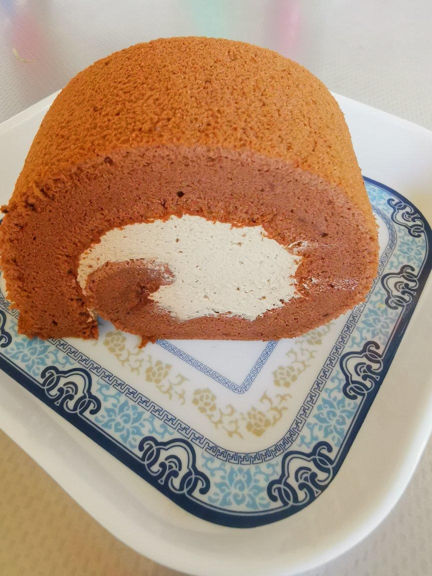 巧克力蛋糕卷（咖啡奶油馅儿）