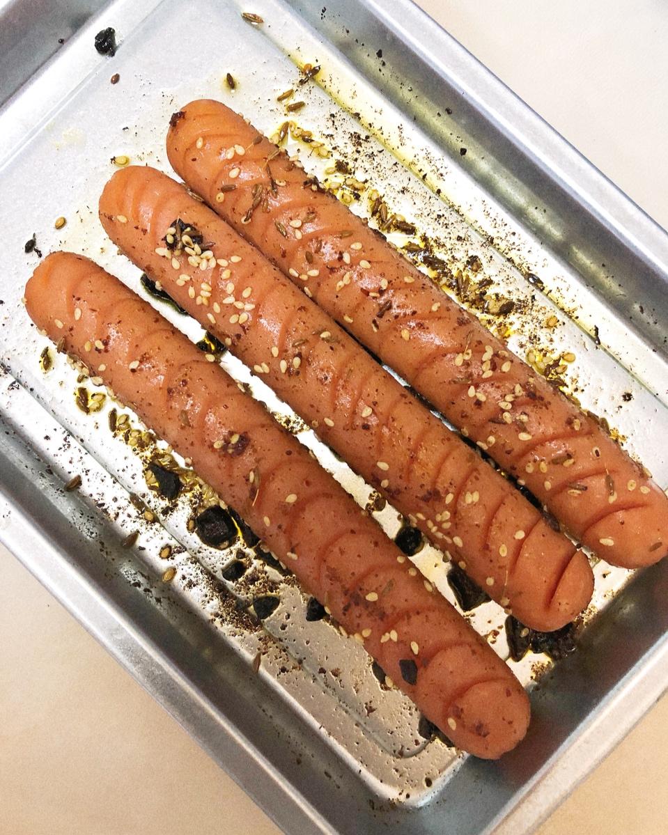 desertsyuan做的微波炉烤火腿肠