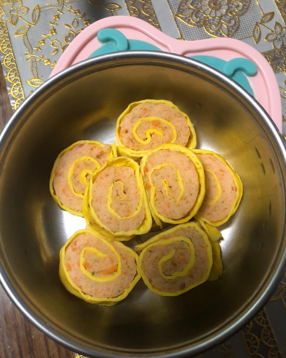小馄饨·做的鲜虾鸡蛋卷宝宝辅食精华一岁以上宝宝