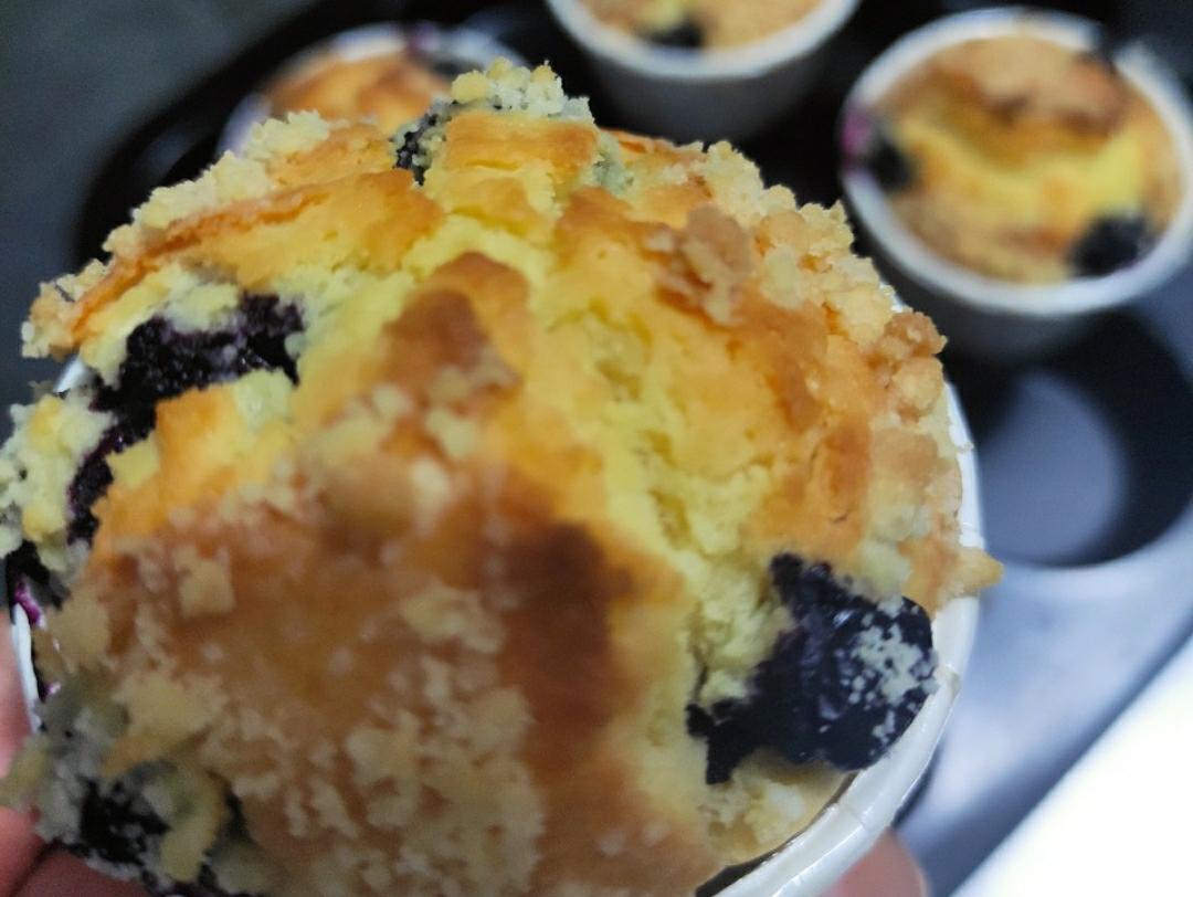 零基础‖松软爆浆蓝莓马芬蛋糕