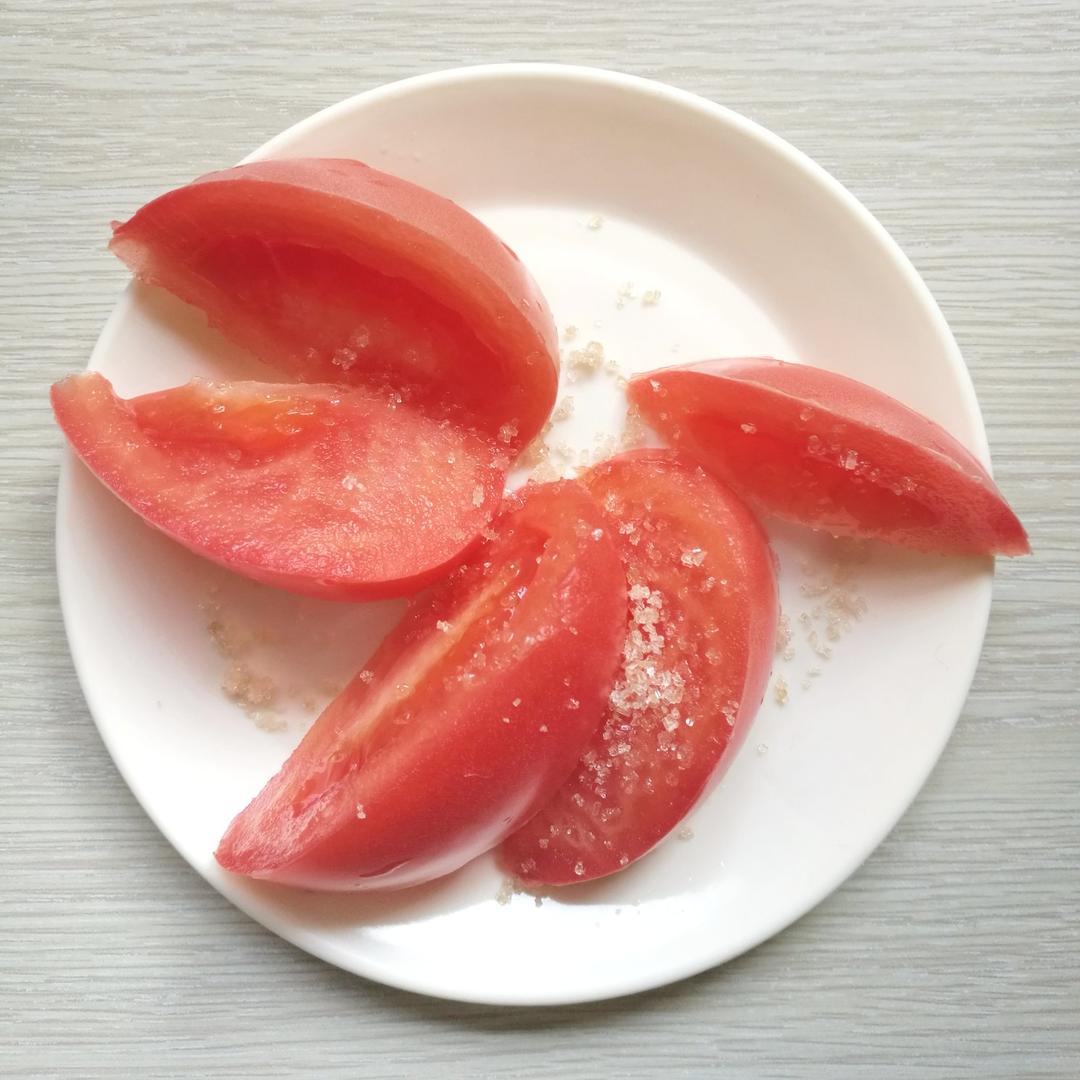 冰爽鲜甜的白糖西红柿