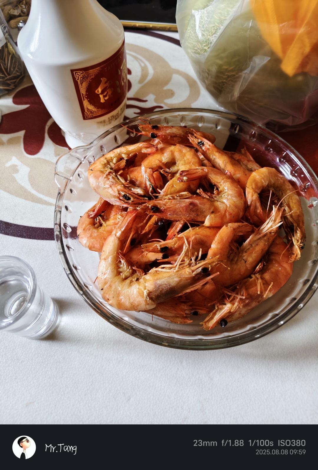 超大超鲜的盐焗🦐虾