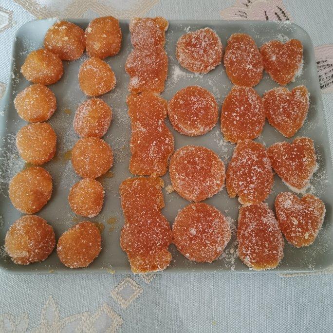 简单487做的橘子软糖自制苹果胶版